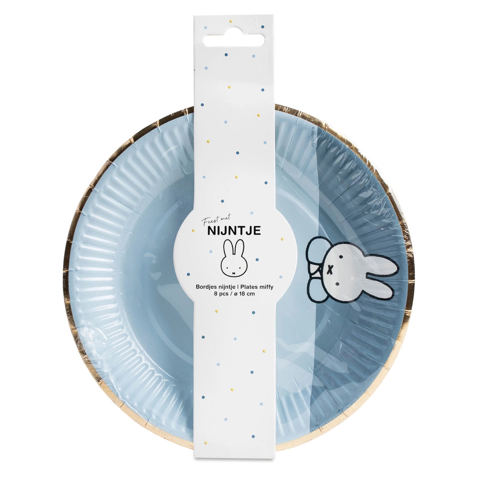 Borden Nijntje baby Blauw 18cm 8st