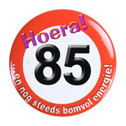 Button klein - 85 jaar verkeersbord