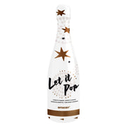 Champagnefles confetti rose goud ster