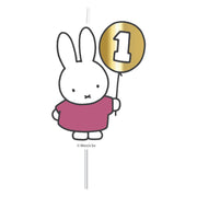 Cijferkaars "1" Nijntje First Birthday Roze