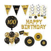 Classy Party 100 jaar verjaardag versiering pakket XL