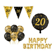 Classy Party 20 jaar verjaardag versiering pakket M
