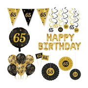 Classy Party 65 jaar verjaardag versiering pakket XL