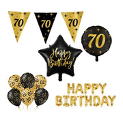 Classy Party 70 jaar verjaardag versiering pakket M2