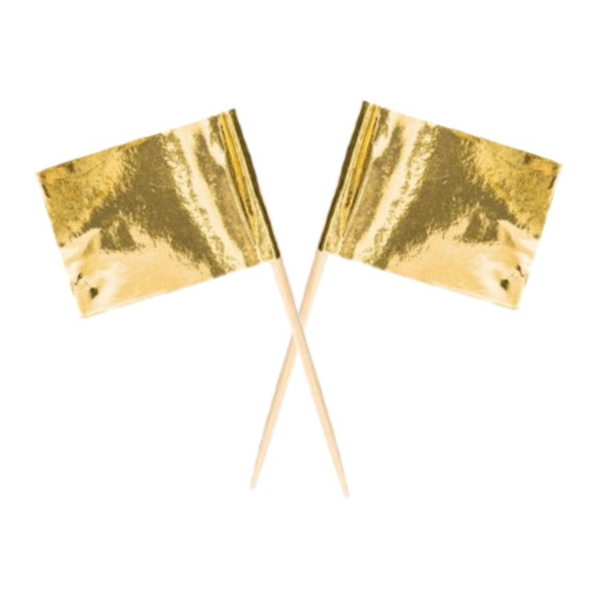 Cocktail Prikkers - Goud - 50 stuks