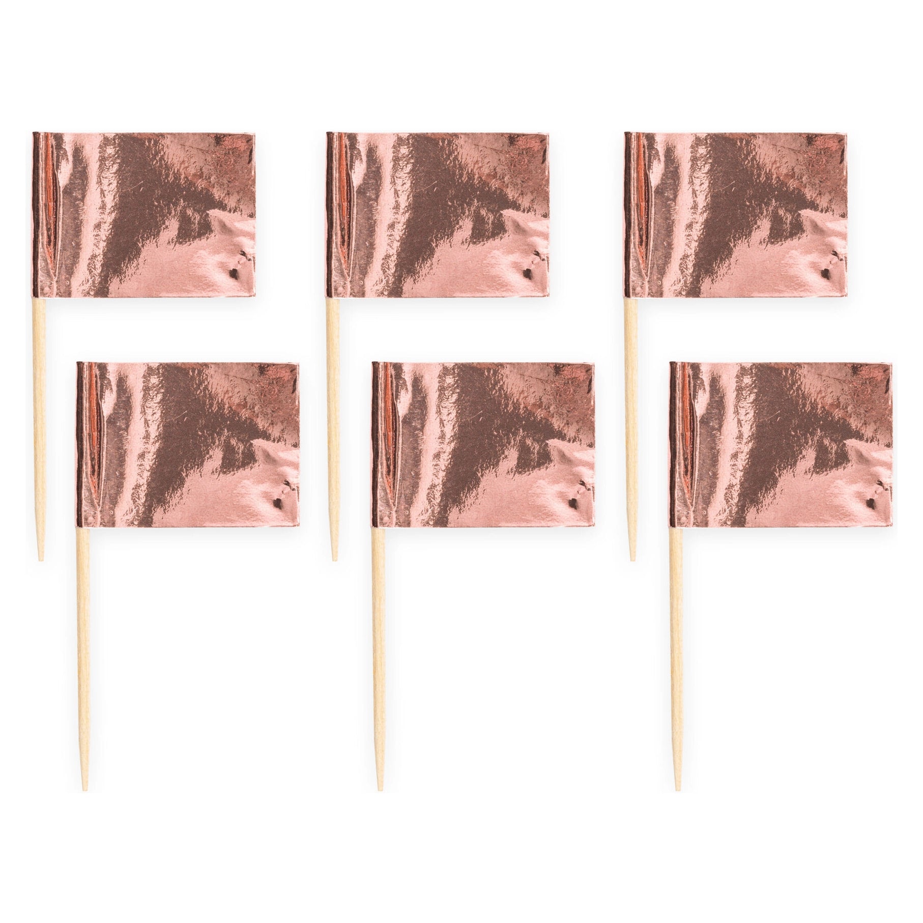 Cocktail Prikkers - Rosé Goud - 50 stuks