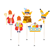 Cocktail prikkers - Sinterklaas - 16 stuks