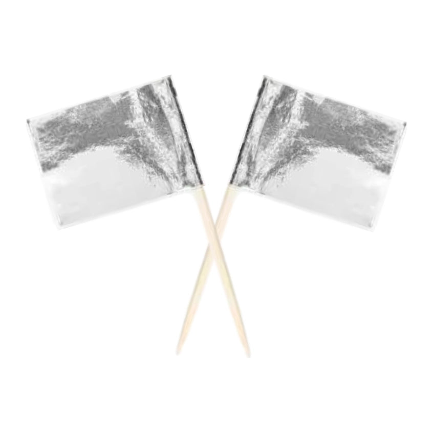 Cocktail Prikkers - Zilver - 50 stuks