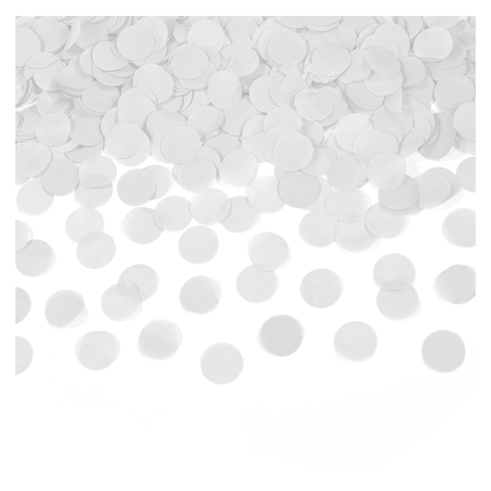 Confetti kanon wit - 28cm - papier