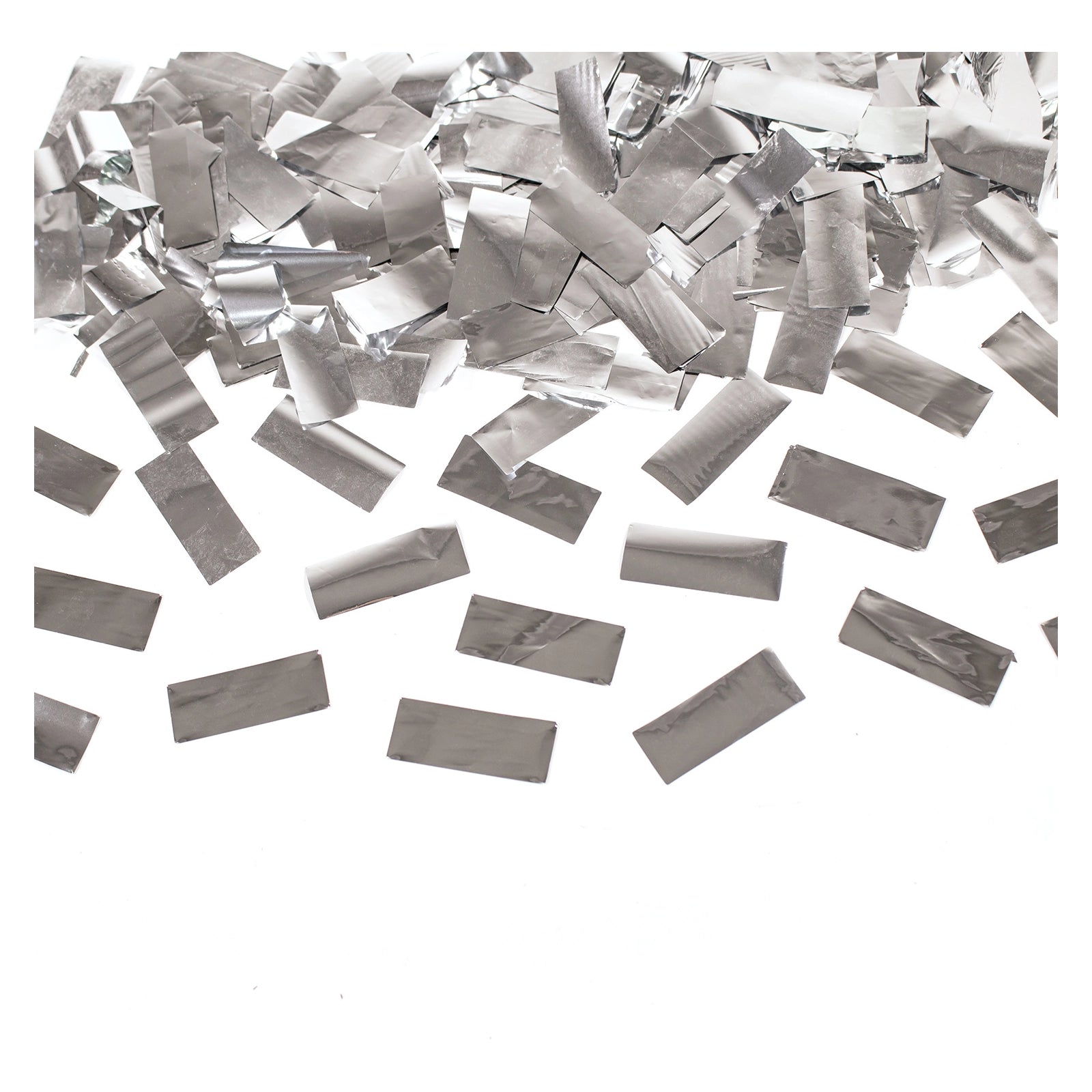 Confetti kanon zilver metallic - 28cm