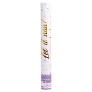 Confetti shooter regenboog metallic - 40cm