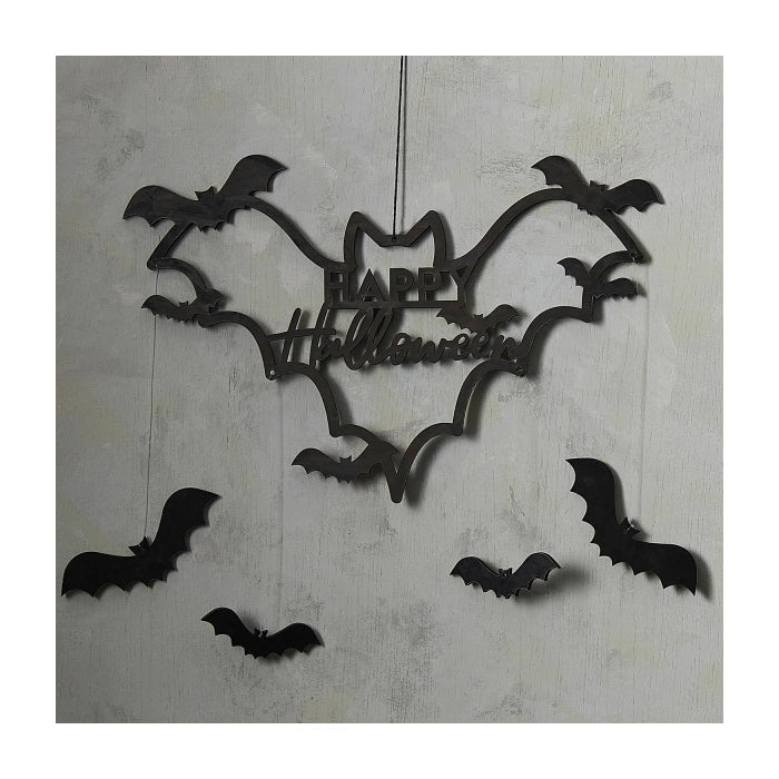 Decoratie Happy Halloween 45x33cm
