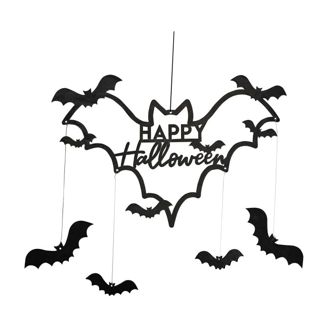 Decoratie Happy Halloween 45x33cm