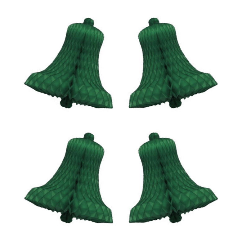 Decoratieve kerstklok 16cm (4st)
