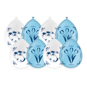 Delftsblauw - Ballonnen - 8 stuks - 30cm
