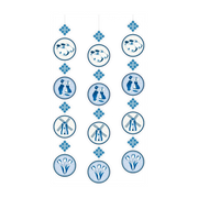 Delftsblauw - Hang decoratie - 3 stuks