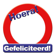 Deurbord - Gefeliciteerd – verkeersbord