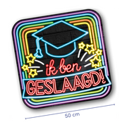 Deurbord - Geslaagd - Neon