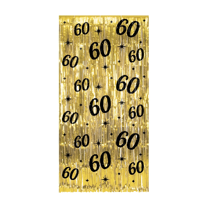 Deurgordijn 60 jaar 200 x 100 cm