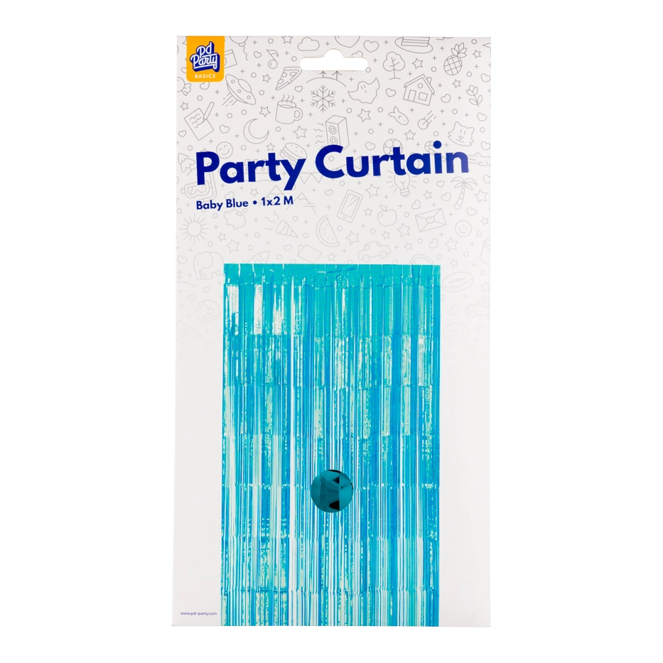 Deurgordijn Baby Blauw 2x1 meter