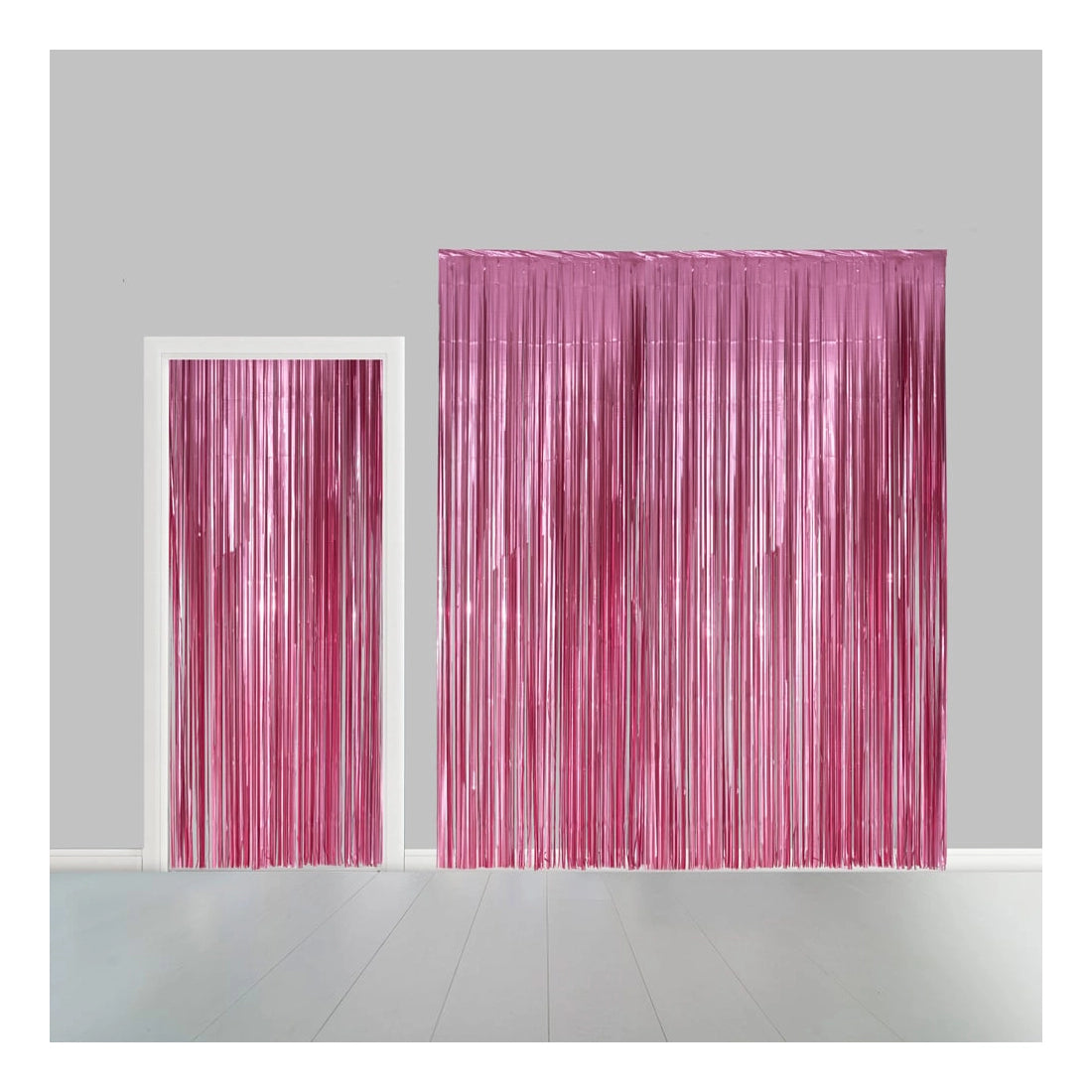 Deurgordijn baby roze (brandvertragend) 240x100cm
