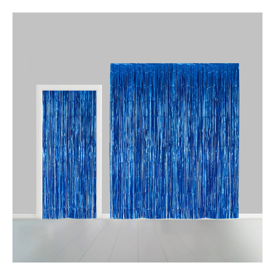Deurgordijn blauw (brandvertragend) 240x100cm