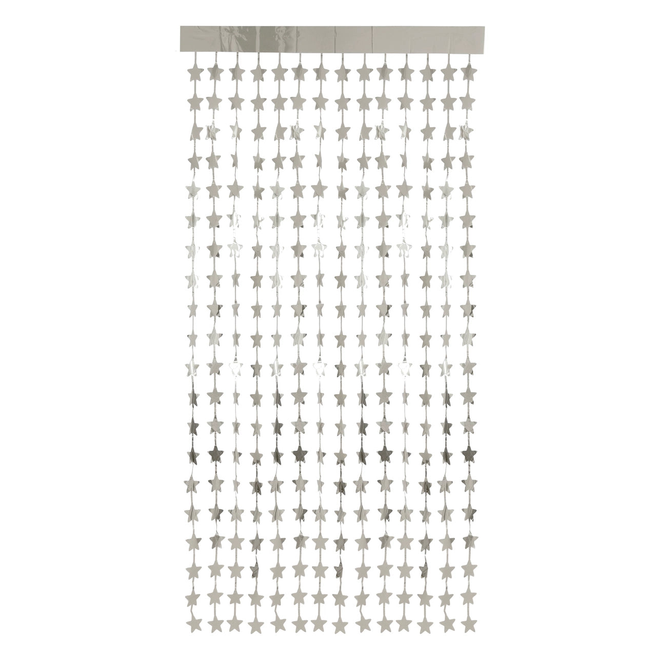 Deurgordijn Folie Sterren Zilverkleurig - 2x1 m