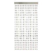 Deurgordijn Folie Sterren Zilverkleurig - 2x1 m