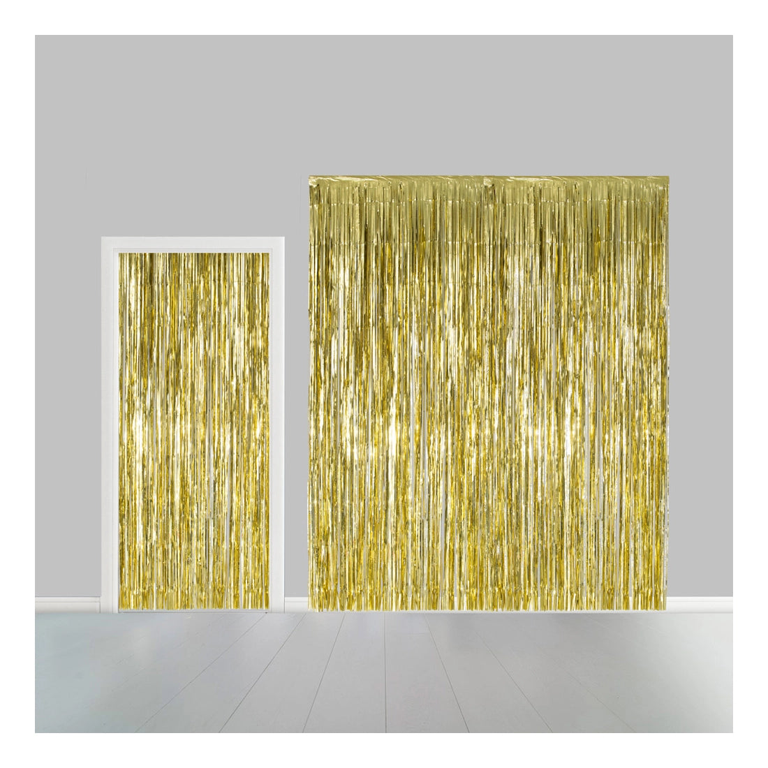 Deurgordijn goud (brandvertragend) 240 x 100cm