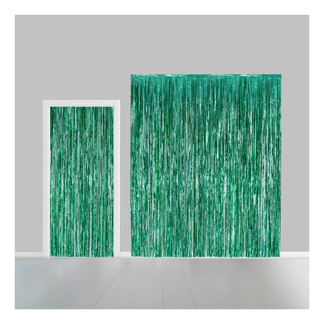 Deurgordijn groen (brandvertragend) 240x100cm