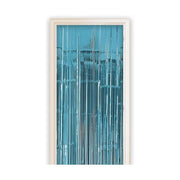 Deurgordijn metallic licht blauw 2,5x1m