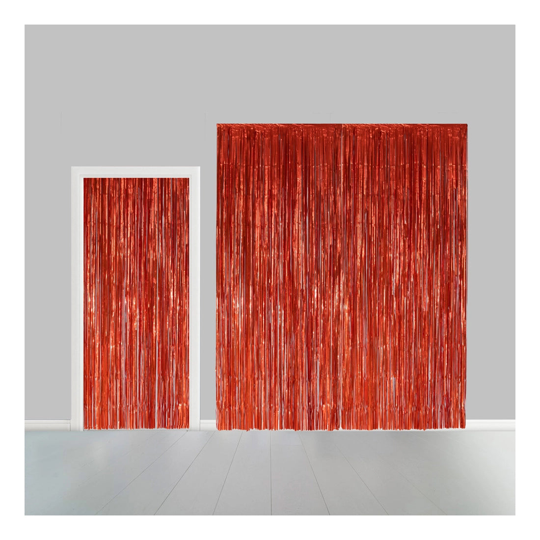 Deurgordijn oranje (brandvertragend) 240x100cm