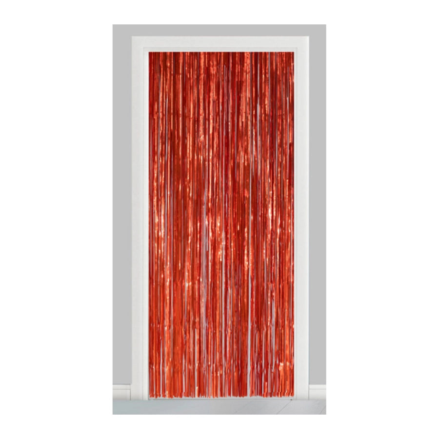 Deurgordijn oranje (brandvertragend) 240x100cm