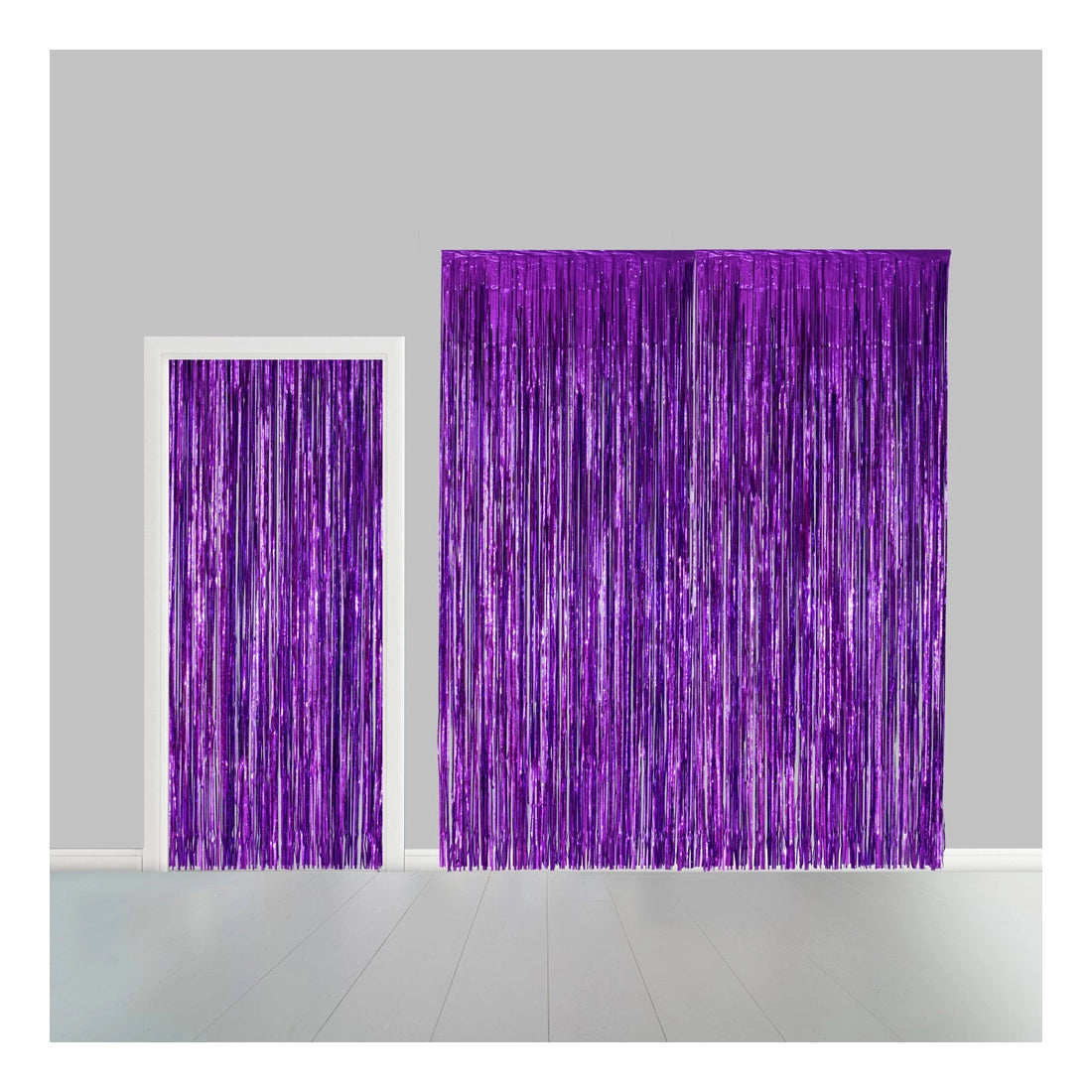 Deurgordijn paars (brandvertragend) 240x100cm