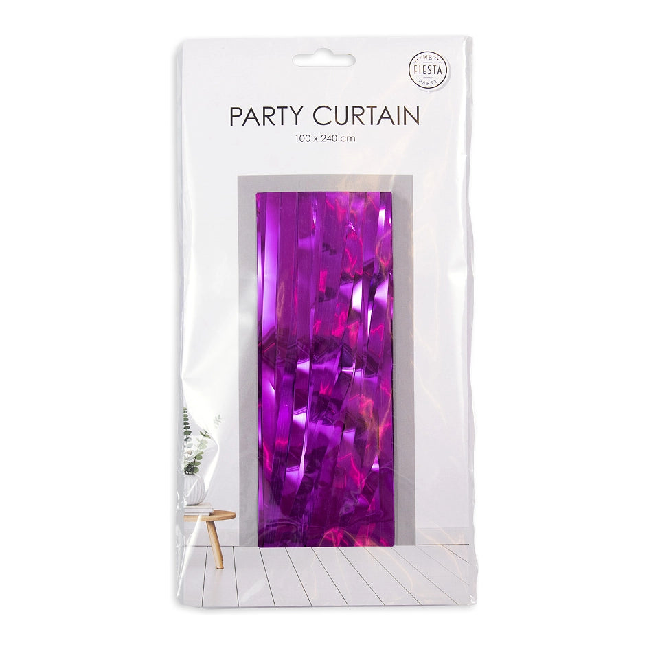 Deurgordijn paars (brandvertragend) 240x100cm