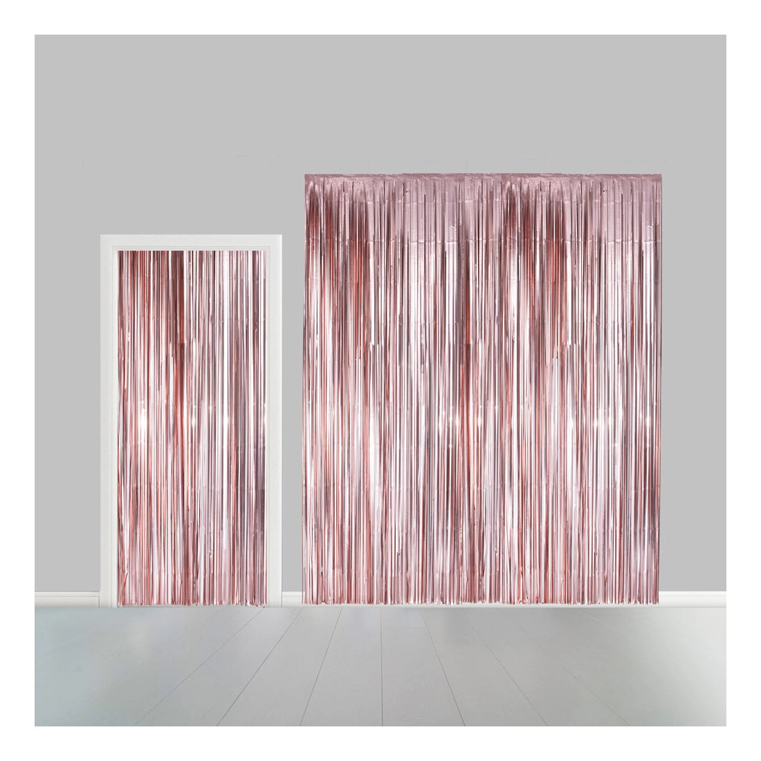 Deurgordijn rosé goud (brandvertragend) 240x100cm