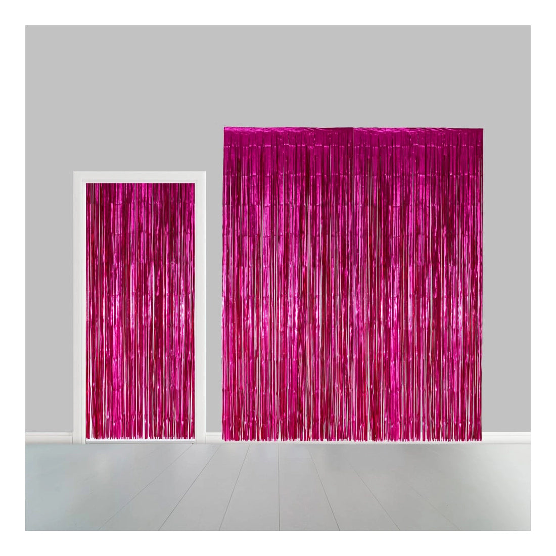 Deurgordijn roze (brandvertragend) 240x100cm