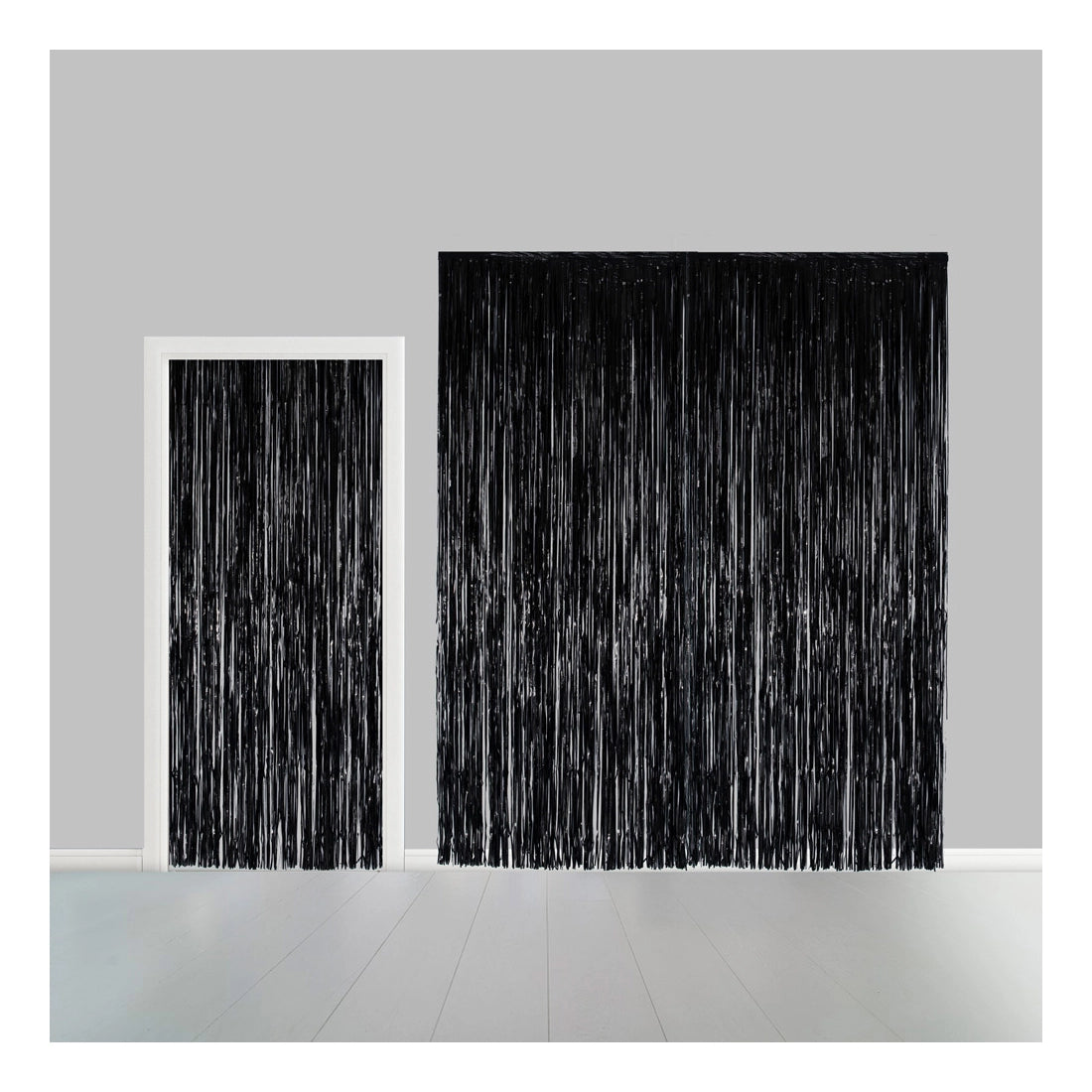 Deurgordijn zwart (brandvertragend) 240x100cm