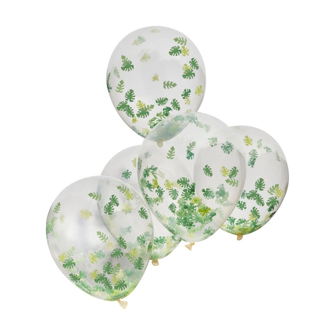 Dierentuin Ballonnen Bladeren - 5 stuks