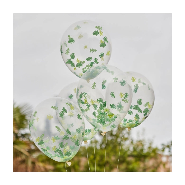 Dierentuin Ballonnen Bladeren - 5 stuks