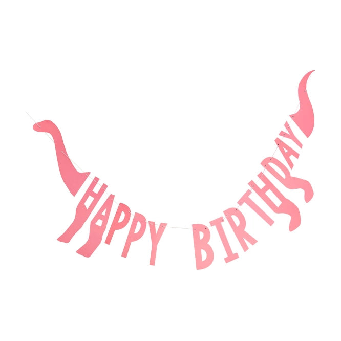Dino Roar Happy Birthday slinger 140x27cm
