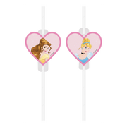 Disney Prinsessen rietjes met afbeelding 4 stuks
