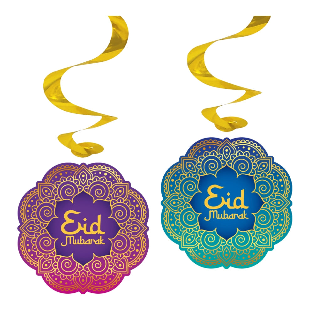 Eid Mubarak 4 Swirl decoraties