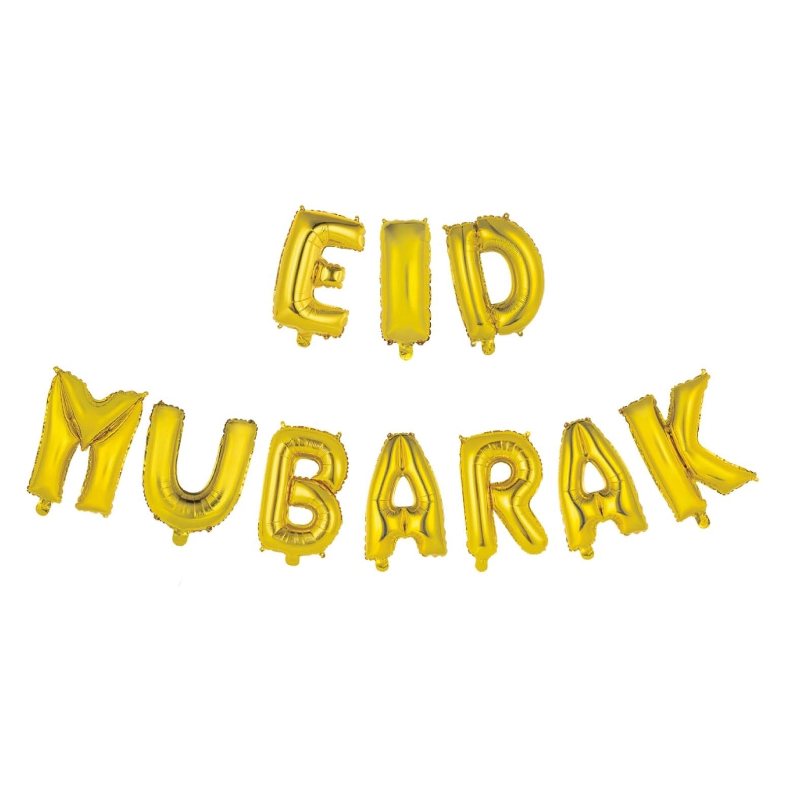 Eid Mubarak folieballonnen goud 41cm