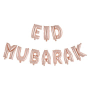 Eid Mubarak folieballonnen rosé goud 41cm