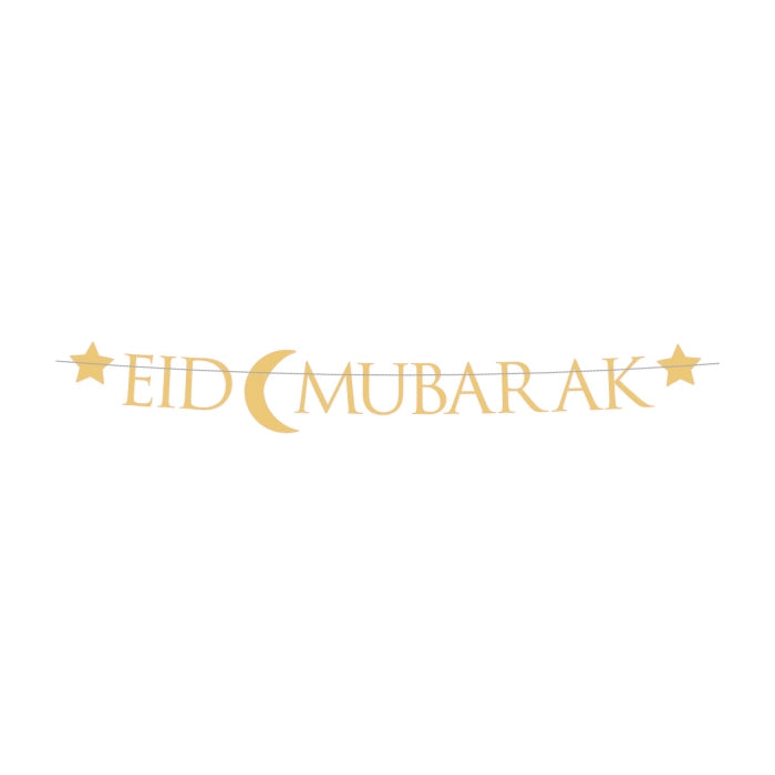 Eid Mubarak letterslinger 220x15cm