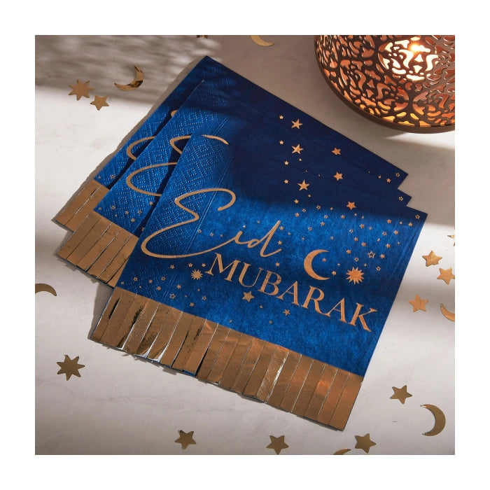Eid Mubarak papieren servetten 33x33cm 16 stuks