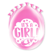 Feest Ballonnen - Geboorte meisje roze