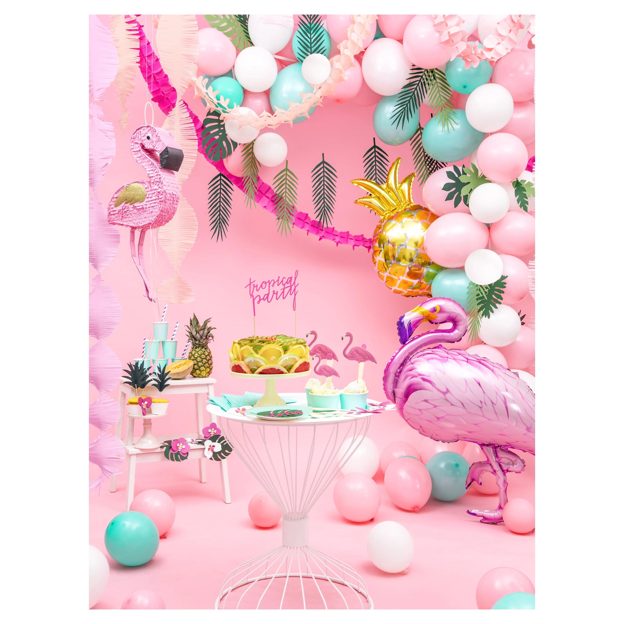 Folie ballon Ananas, 38x63cm, goud