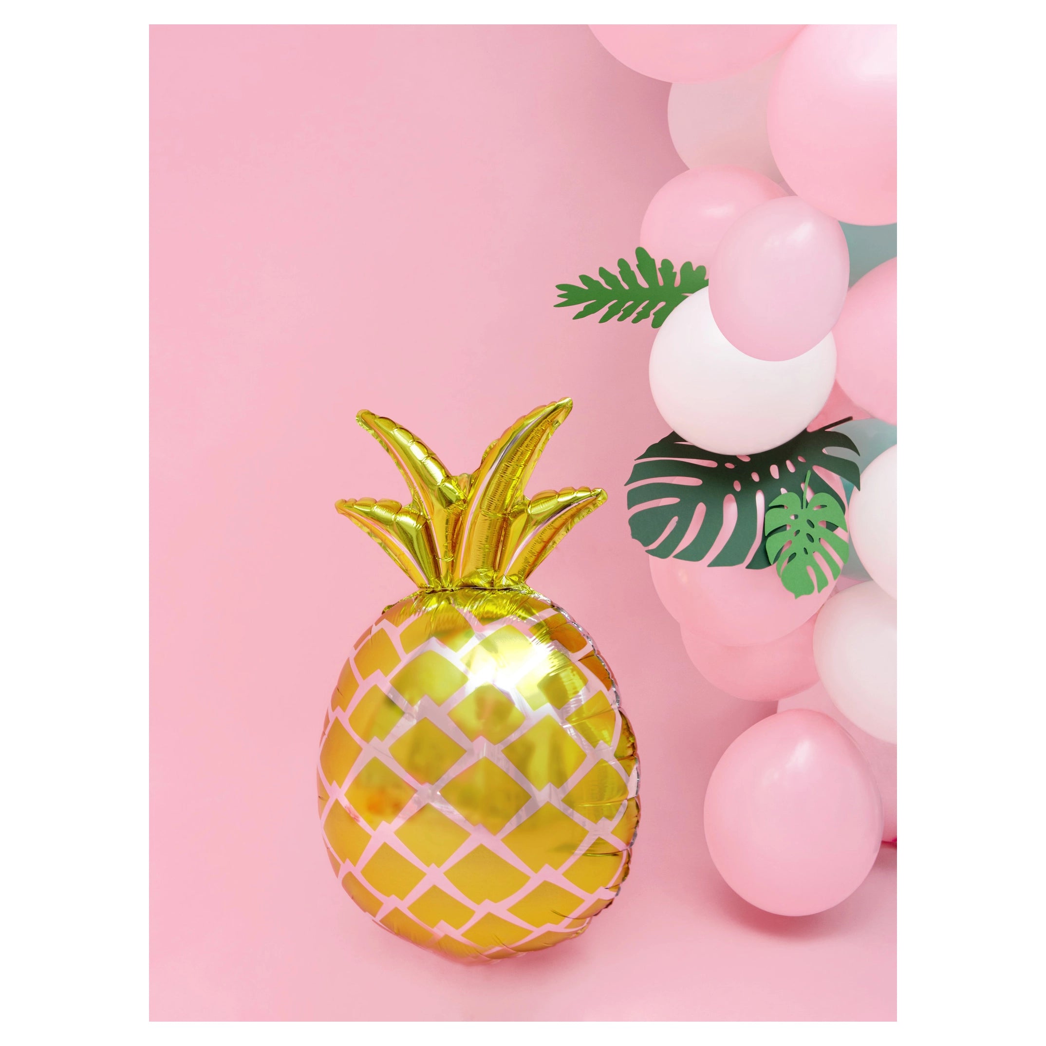 Folie ballon Ananas, 38x63cm, goud
